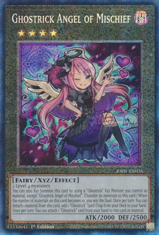 Ghostrick Angel of Mischief [RA01-EN036] Prismatic Collector's Rare | Gear Gaming Bentonville