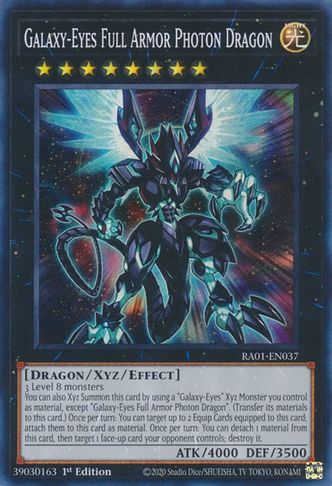 Galaxy-Eyes Full Armor Photon Dragon [RA01-EN037] Super Rare | Gear Gaming Bentonville