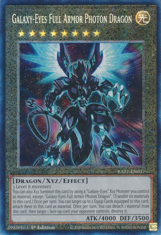 Galaxy-Eyes Full Armor Photon Dragon [RA01-EN037] Prismatic Collector's Rare | Gear Gaming Bentonville