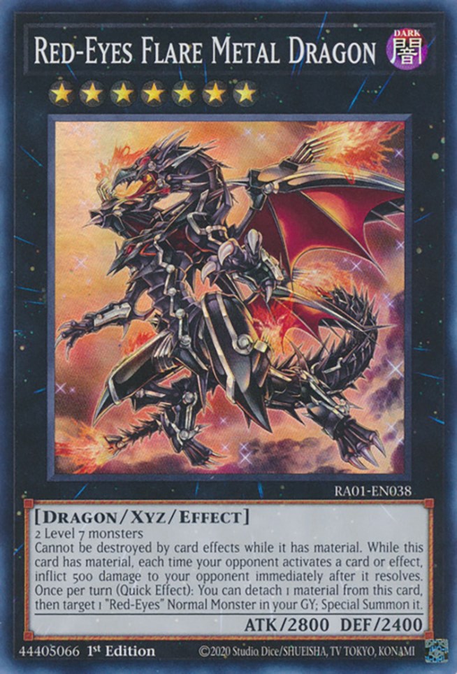 Red-Eyes Flare Metal Dragon [RA01-EN038] Super Rare | Gear Gaming Bentonville