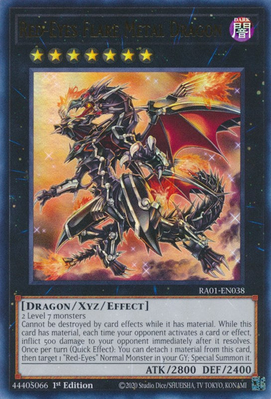 Red-Eyes Flare Metal Dragon [RA01-EN038] Ultra Rare | Gear Gaming Bentonville