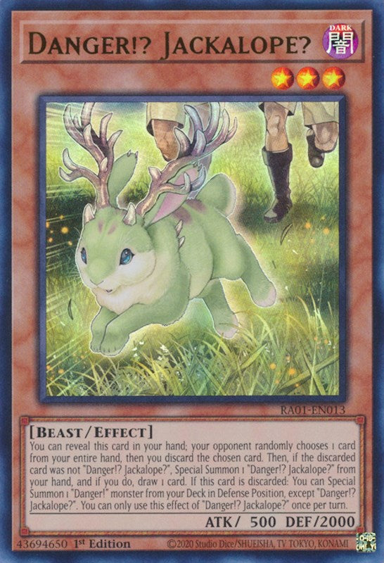 Danger!? Jackalope? [RA01-EN013] Ultra Rare | Gear Gaming Bentonville