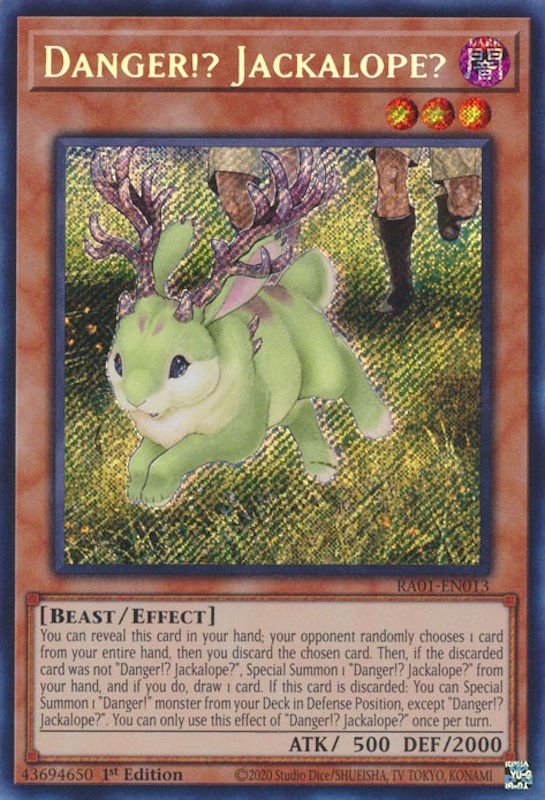 Danger!? Jackalope? [RA01-EN013] Secret Rare | Gear Gaming Bentonville