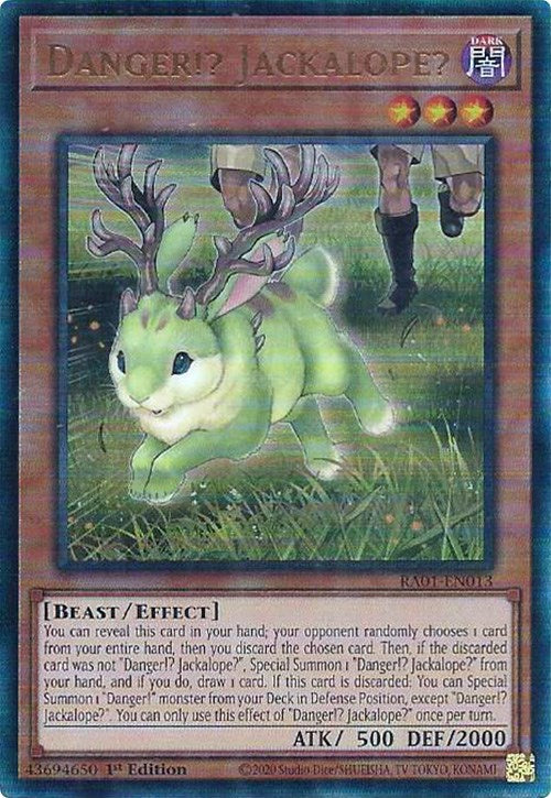 Danger!? Jackalope? [RA01-EN013] Prismatic Ultimate Rare | Gear Gaming Bentonville