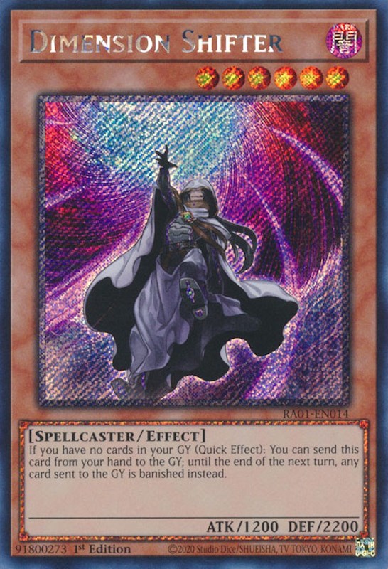 Dimension Shifter [RA01-EN014] Platinum Secret Rare | Gear Gaming Bentonville