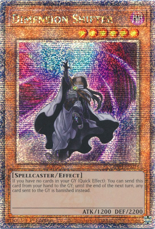 Dimension Shifter [RA01-EN014] Quarter Century Secret Rare | Gear Gaming Bentonville