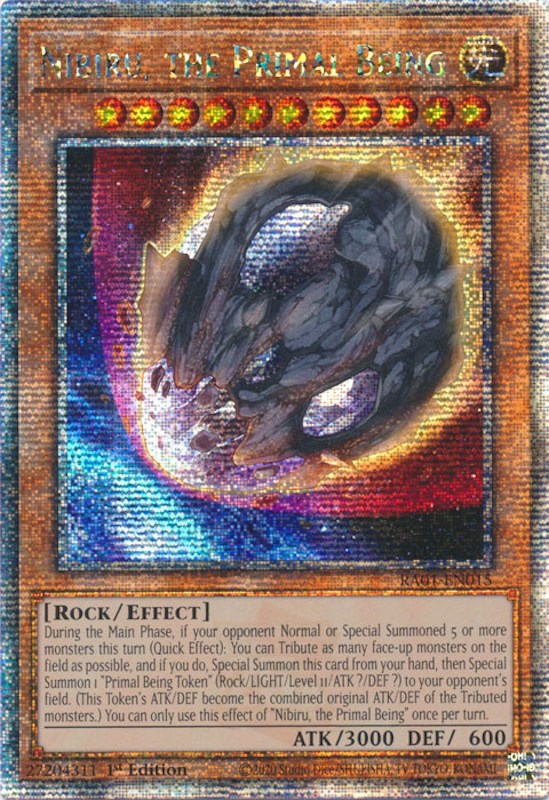 Nibiru, the Primal Being [RA01-EN015] Quarter Century Secret Rare | Gear Gaming Bentonville