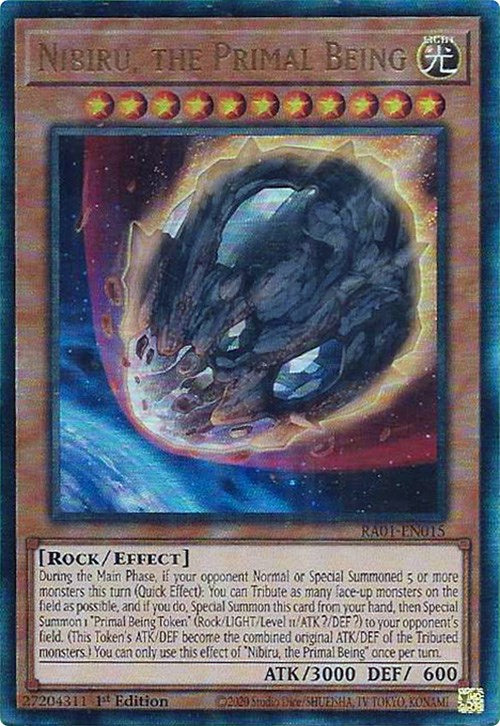 Nibiru, the Primal Being [RA01-EN015] Prismatic Ultimate Rare | Gear Gaming Bentonville