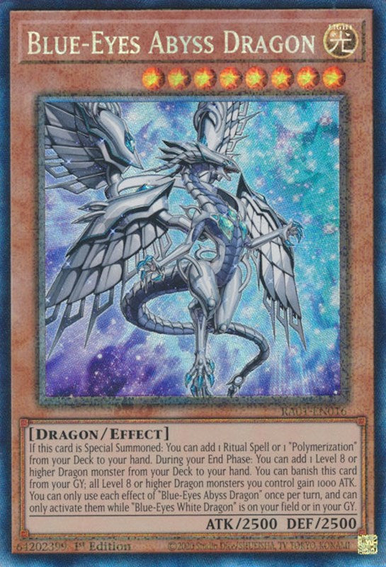 Blue-Eyes Abyss Dragon [RA01-EN016] Prismatic Collector's Rare | Gear Gaming Bentonville