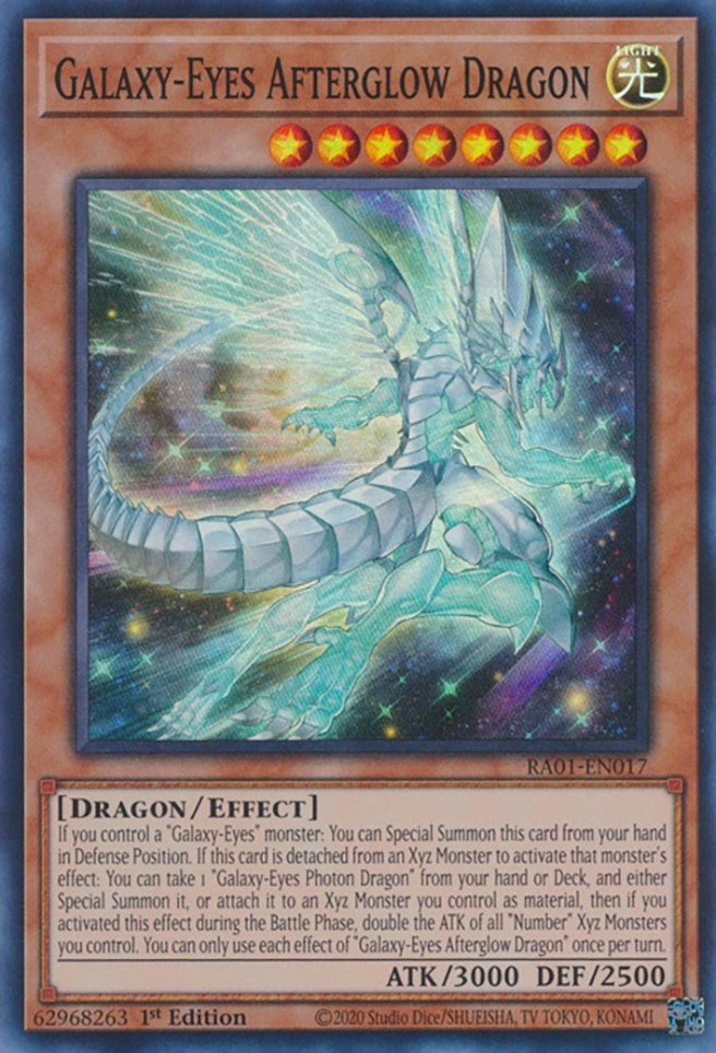 Galaxy-Eyes Afterglow Dragon [RA01-EN017] Super Rare | Gear Gaming Bentonville