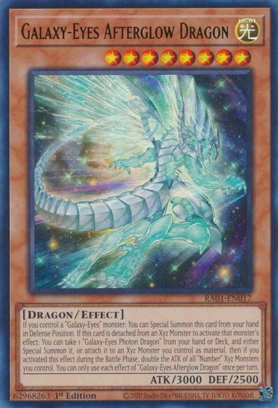 Galaxy-Eyes Afterglow Dragon [RA01-EN017] Ultra Rare | Gear Gaming Bentonville