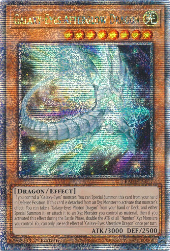 Galaxy-Eyes Afterglow Dragon [RA01-EN017] Quarter Century Secret Rare | Gear Gaming Bentonville