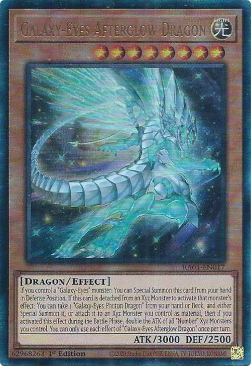 Galaxy-Eyes Afterglow Dragon [RA01-EN017] Prismatic Ultimate Rare | Gear Gaming Bentonville