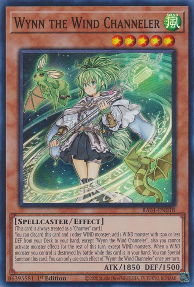 Wynn the Wind Channeler [RA01-EN018] Super Rare | Gear Gaming Bentonville