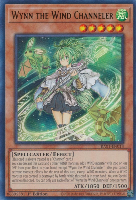 Wynn the Wind Channeler [RA01-EN018] Ultra Rare | Gear Gaming Bentonville