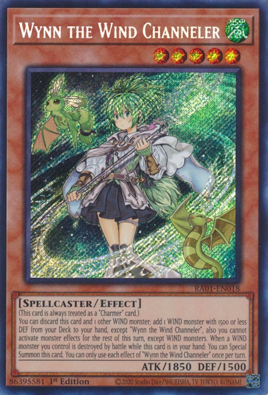 Wynn the Wind Channeler [RA01-EN018] Secret Rare | Gear Gaming Bentonville