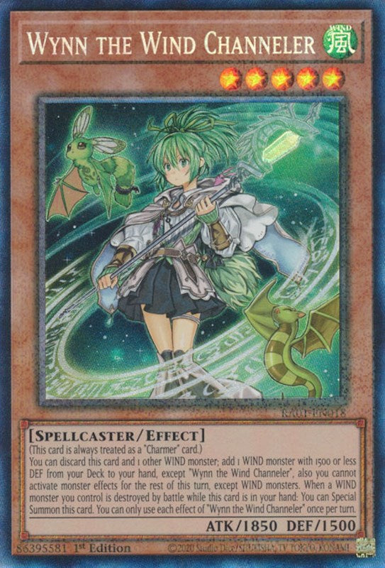 Wynn the Wind Channeler [RA01-EN018] Prismatic Collector's Rare | Gear Gaming Bentonville