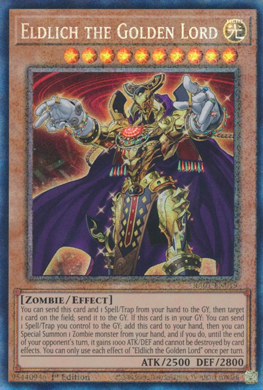 Eldlich the Golden Lord [RA01-EN019] Prismatic Collector's Rare | Gear Gaming Bentonville