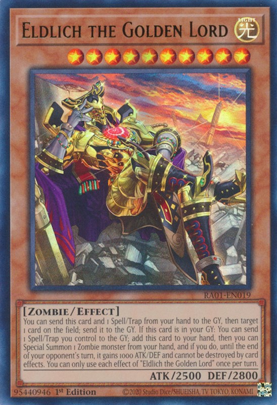 Eldlich the Golden Lord (Alternate Art) [RA01-EN019] Ultra Rare | Gear Gaming Bentonville