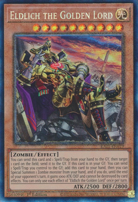 Eldlich the Golden Lord (Alternate Art) [RA01-EN019] Prismatic Collector's Rare | Gear Gaming Bentonville
