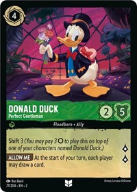 Donald Duck - Perfect Gentleman (77/204) [Rise of the Floodborn] | Gear Gaming Bentonville
