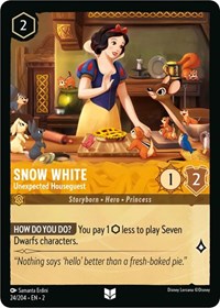Snow White - Unexpected Houseguest (24/204) [Rise of the Floodborn] | Gear Gaming Bentonville