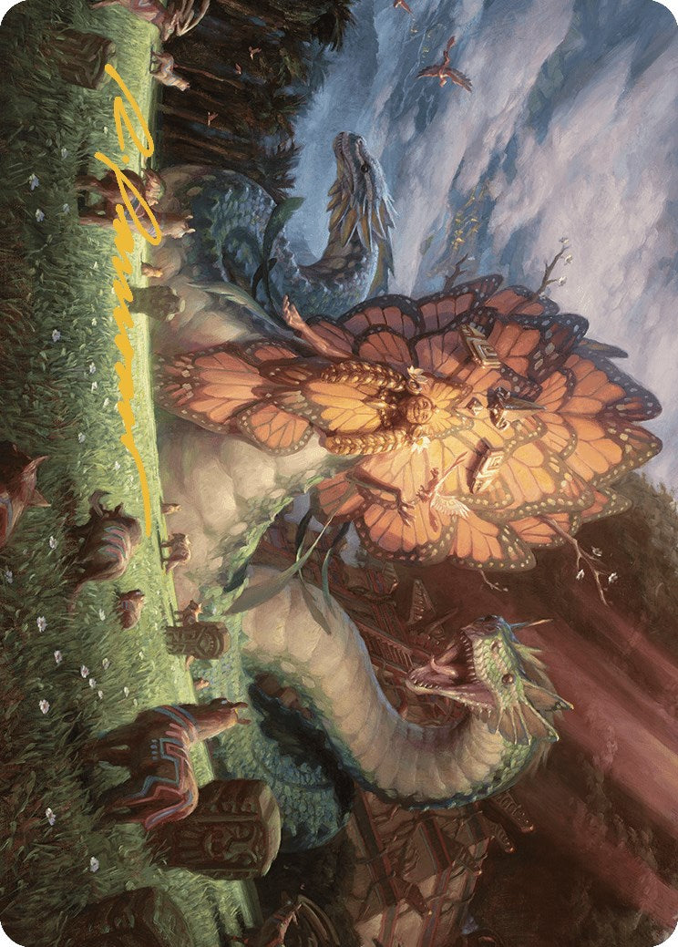 Ojer Kaslem, Deepest Growth Art Card (30/81) (Gold-Stamped Signature) [The Lost Caverns of Ixalan Art Series] | Gear Gaming Bentonville