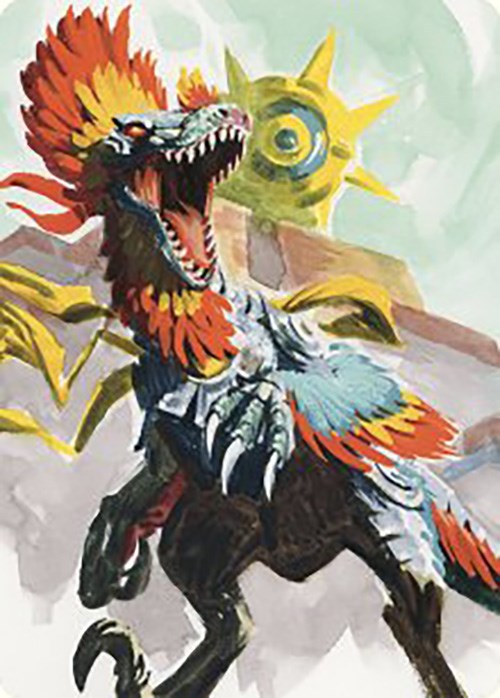 Pantlaza, Sun-Favored Art Card [The Lost Caverns of Ixalan Art Series] | Gear Gaming Bentonville