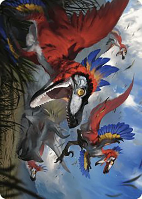 Wrathful Raptors Art Card [The Lost Caverns of Ixalan Art Series] | Gear Gaming Bentonville