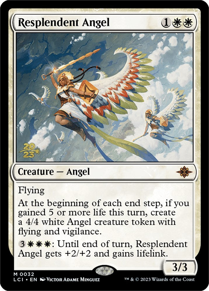 Resplendent Angel (LCI) [The Lost Caverns of Ixalan Prerelease Cards] | Gear Gaming Bentonville