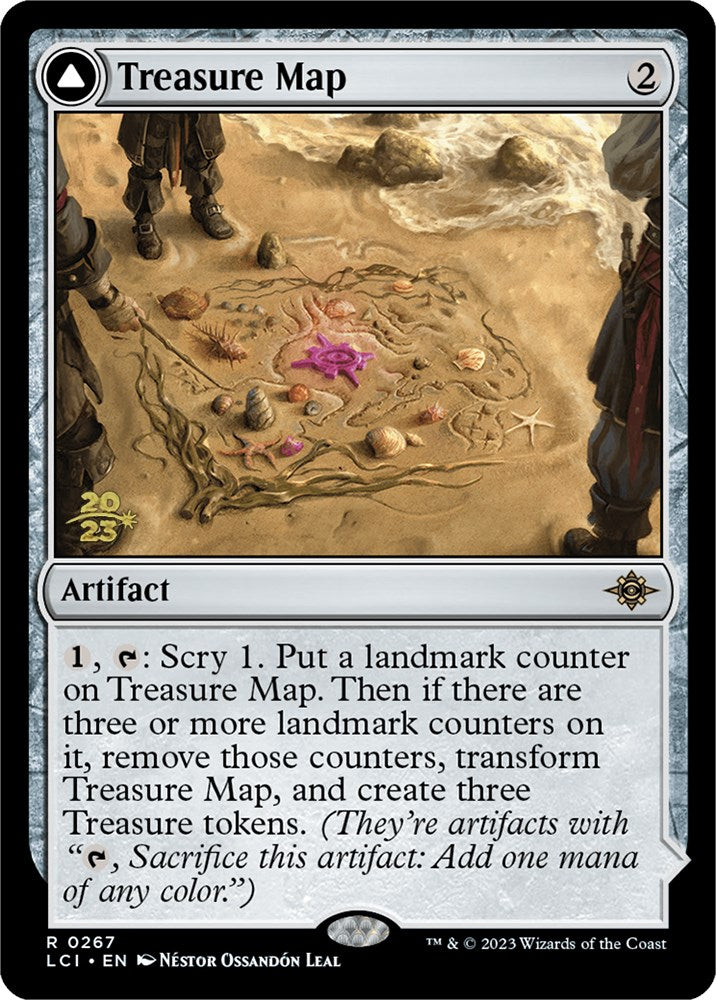 Treasure Map // Treasure Cove [The Lost Caverns of Ixalan Prerelease Cards] | Gear Gaming Bentonville