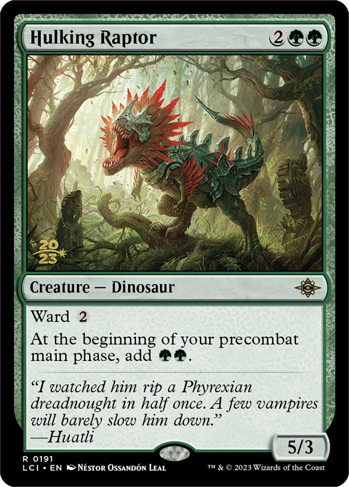 Hulking Raptor [The Lost Caverns of Ixalan Prerelease Cards] | Gear Gaming Bentonville