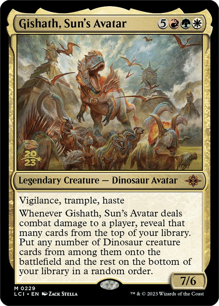 Gishath, Sun's Avatar (LCI) [The Lost Caverns of Ixalan Prerelease Cards] | Gear Gaming Bentonville