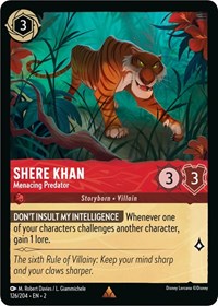 Shere Khan - Menacing Predator (126/204) [Rise of the Floodborn] | Gear Gaming Bentonville