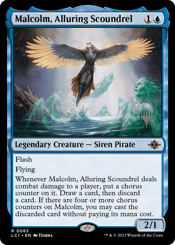 Malcolm, Alluring Scoundrel (Promo Pack) [The Lost Caverns of Ixalan Promos] | Gear Gaming Bentonville