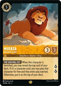 Mufasa - Betrayed Leader (14/204) [Rise of the Floodborn] | Gear Gaming Bentonville