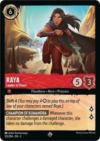 Raya - Leader of Heart (123/204) [Rise of the Floodborn] | Gear Gaming Bentonville