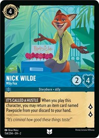 Nick Wilde - Wily Fox (154/204) [Rise of the Floodborn] | Gear Gaming Bentonville