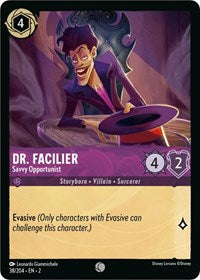 Dr. Facilier - Savvy Opportunist (38/204) [Rise of the Floodborn] | Gear Gaming Bentonville