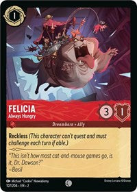 Felicia - Always Hungry (107/204) [Rise of the Floodborn] | Gear Gaming Bentonville