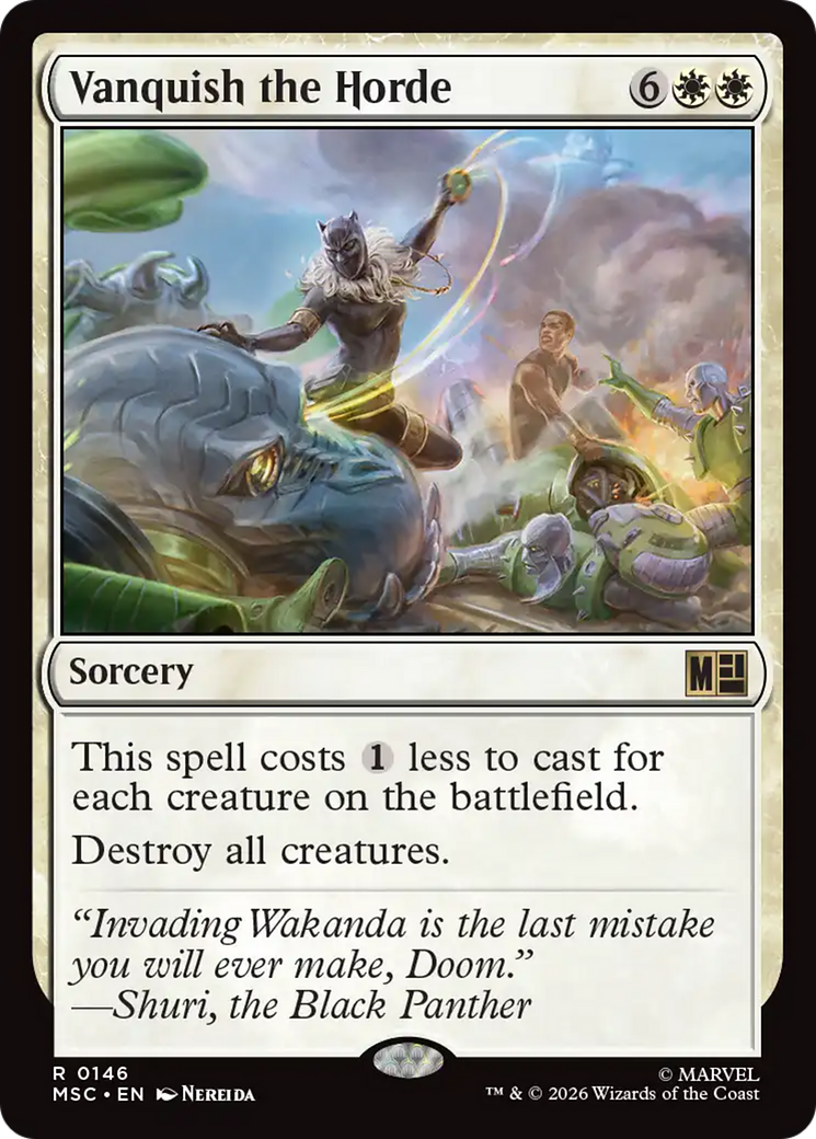 Vanquish the Horde (Surge Foil) [Marvel Super Heroes Commander] | Gear Gaming Bentonville