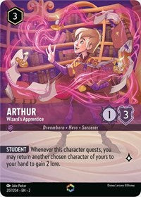 Arthur - Wizard's Apprentice (Enchanted) (207/204) [Rise of the Floodborn] | Gear Gaming Bentonville