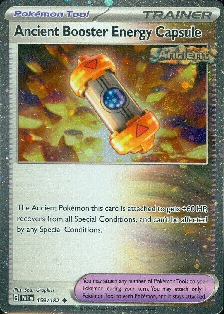 Ancient Booster Energy Capsule (159/182) (Cosmos Holo) [Scarlet & Violet: Paradox Rift] | Gear Gaming Bentonville