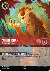 Shere Khan - Menacing Predator (Enchanted) (212/204) [Rise of the Floodborn] | Gear Gaming Bentonville