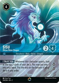 Sisu - Divine Water Dragon (Enchanted) (214/204) [Rise of the Floodborn] | Gear Gaming Bentonville