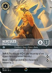 Hercules - Divine Hero (Enchanted) (215/204) [Rise of the Floodborn] | Gear Gaming Bentonville