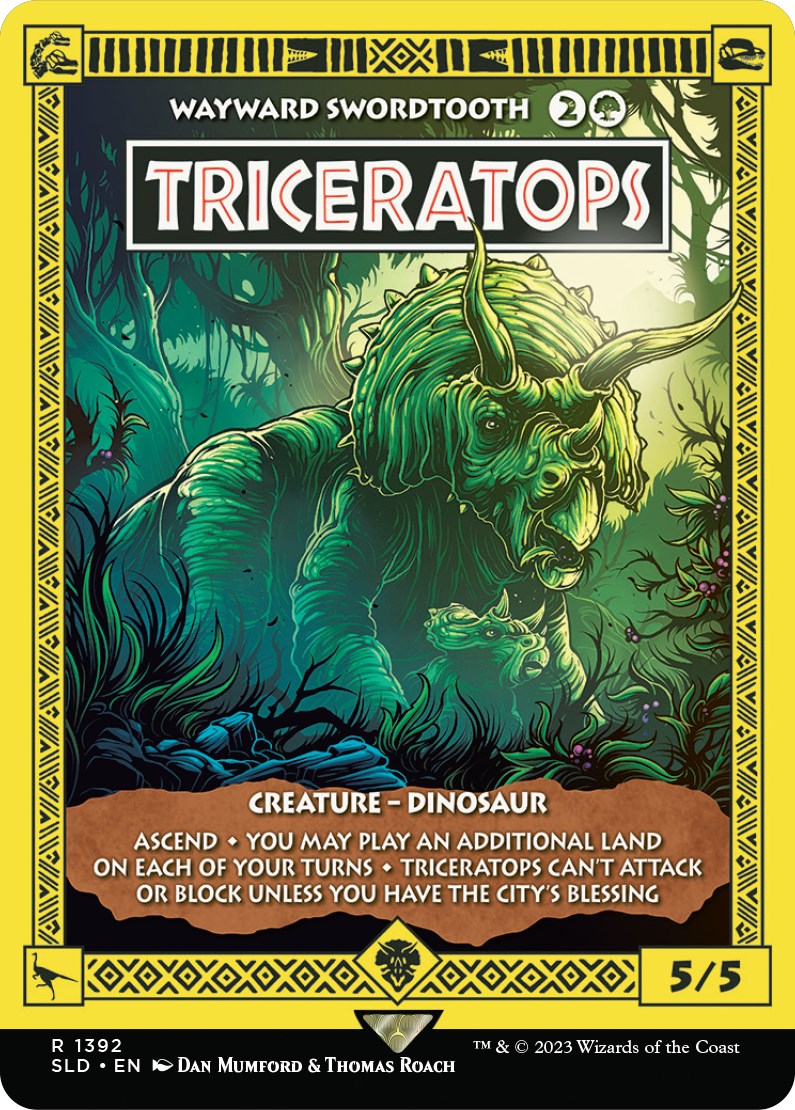 Triceratops - Wayward Swordtooth [Secret Lair Drop Series] | Gear Gaming Bentonville