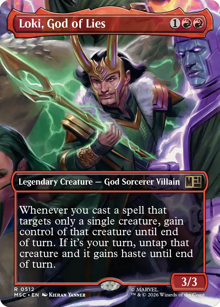Loki, God of Lies (Borderless) [Marvel Super Heroes Commander] | Gear Gaming Bentonville