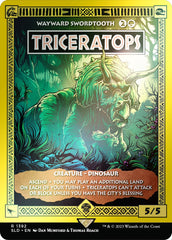 Triceratops - Wayward Swordtooth (Rainbow Foil) [Secret Lair Drop Series] | Gear Gaming Bentonville