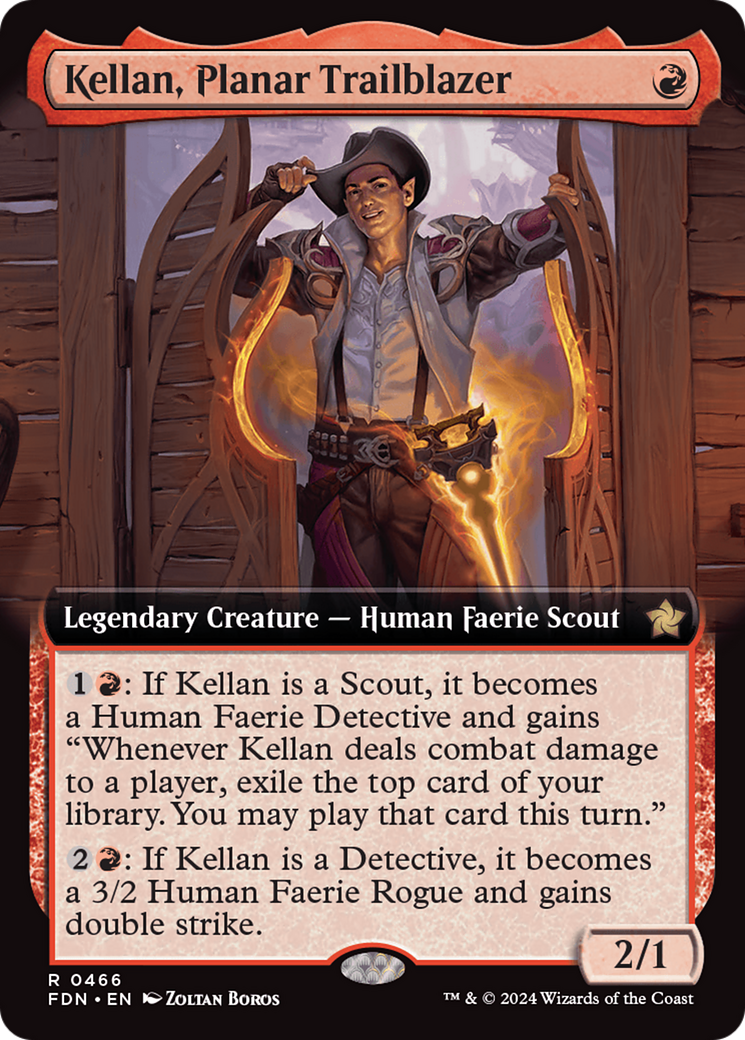 Kellan, Planar Trailblazer (Extended Art) [Foundations] | Gear Gaming Bentonville